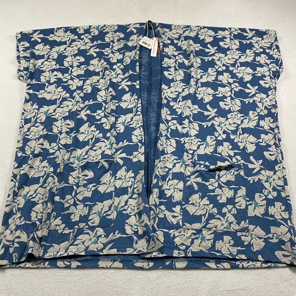 Natural by Known Supply Tropical Floral Kimono Cover Up